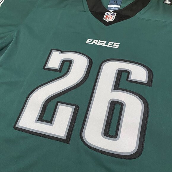 NFL Philadelphia Eagles Saquon Barkley #26 Green Jersey - Picture 3 of 8